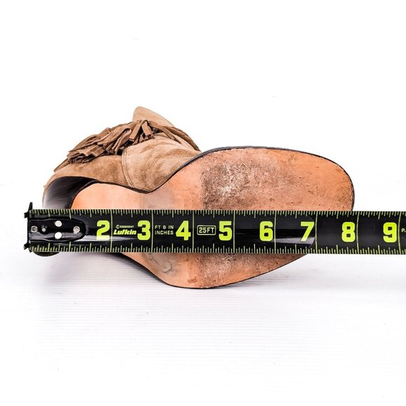 Joie Women Chap Taupe Soft Suede Tassel Slip-on Ankle Boots sz 7US EUR37 - Picture 6 of 8